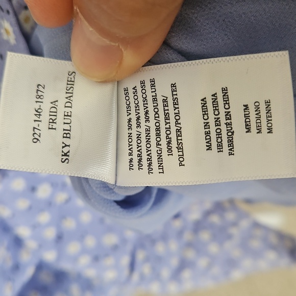 Rails Fridal Sky Blue Daisies Floral Print Midi Dress - Picture 8 of 9